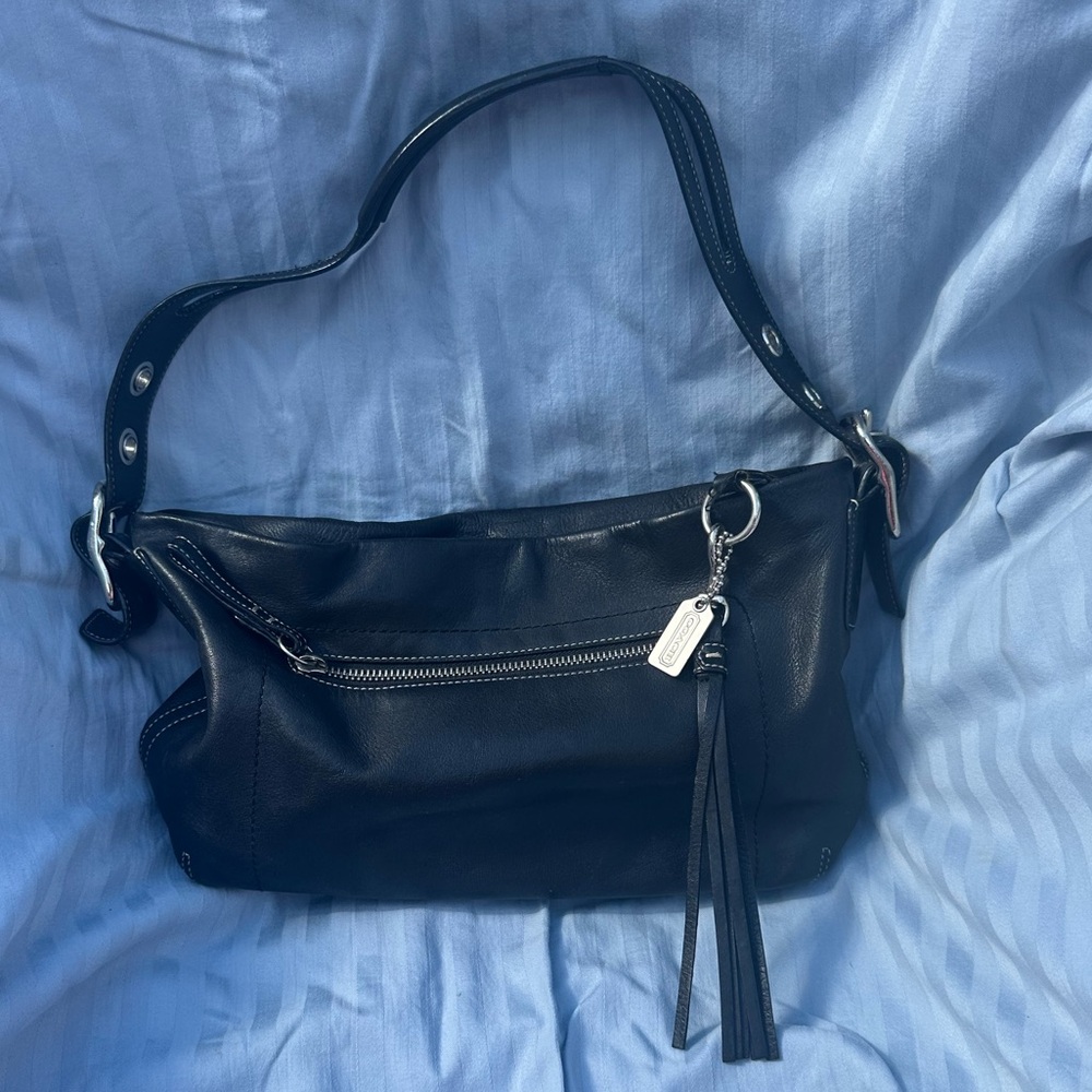 Y2K Coach Leather Small Hobo Bag